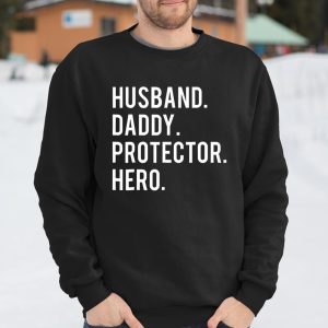 Husband daddy protector hero T Shirt cool father dad T Shirt Itees Global 3