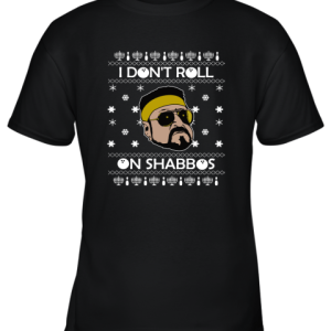 I Don’T Roll On Shabbos Lebowski Ugly Christmas Youth T-Shirt –