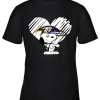 I Love Baltimore Ravans Snoopy In My Heart NFL Youth T-Shirt –