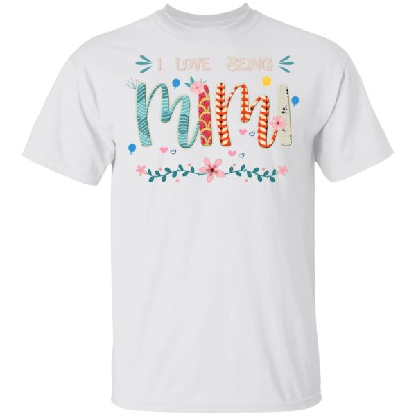 I Love Being a Mimi Gift for Grandma Mimi Youth T-Shirt –