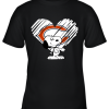 I Love Chicago Bears Snoopy In My Heart NFL Youth T-Shirt –