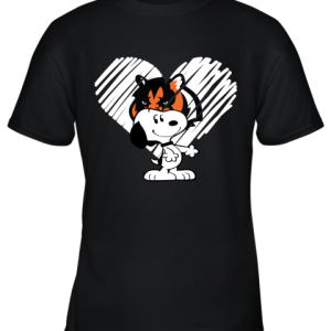 I Love Cincinnati Bengals Snoopy In My Heart NFL Youth T-Shirt –