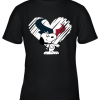 I Love Houston Texans Snoopy In My Heart NFL Youth T-Shirt –