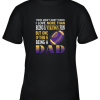I Love More Than Being A Vikings Fan Being A Dad Football Youth T-Shirt –