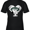 I Love New York Jets Snoopy In My Heart NFL Youth T-Shirt –