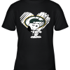 I Love Snoopy Green Bay Packers In My Heart NFL Youth T-Shirt –