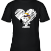 I Love Snoopy Minnesota Vikings In My Heart NFL Youth T-Shirt –