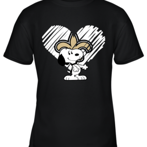 I Love Snoopy New Orleans Saints In My Heart NFL Youth T-Shirt –