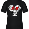 I Love Tampa Bay Buccanners Snoopy In My Heart NFL Youth T-Shirt –