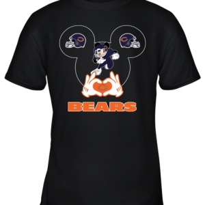 I Love The Bears Mickey Mouse Chicago Bears Youth T-Shirt –