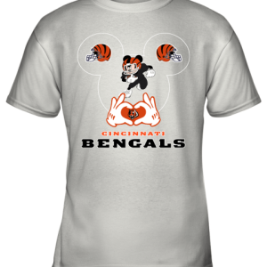 I Love The Bengals Mickey Mouse Cincinnati Bengals Youth T-Shirt –