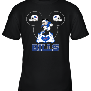 I Love The Bills Mickey Mouse Buffalo Bills Youth T-Shirt –