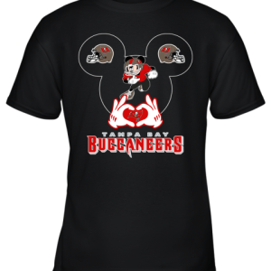 I Love The Buccaneers Mickey Mouse Tampa Bay Buccaneers s Youth T-Shirt –