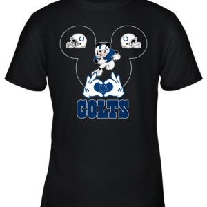 I Love The Colts Mickey Mouse Indianapolis Colts Youth T-Shirt –