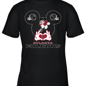 I Love The Falcons Mickey Mouse Atlanta Falcons Youth T-Shirt –