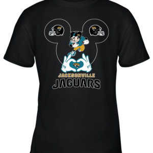 I Love The Jaguars Mickey Mouse Jacksonville Jaguars Youth T-Shirt –