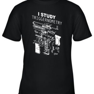 I Study Triggernometry Glock Gun Full Detail Disassembly Youth T-Shirt –
