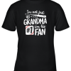I’m Not Just His Grandma I’m His #1 Fan Baseball Gift Youth T-Shirt –