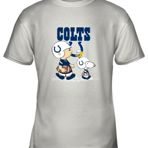 Indianapolis Colts Let’s Play Football Together Snoopy NFL Youth T-Shirt –