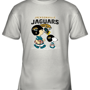 Jacksonville Jaguars Let’s Play Football Together Snoopy NFL Youth T-Shirt –