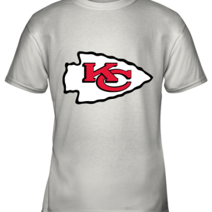 Kansas City Chiefs Line Gray Victory Arch Youth T-Shirt –