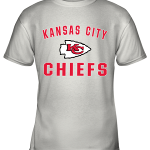 Kansas City Chiefs NFL Pro Line Gray Victory Arch Youth T-Shirt –