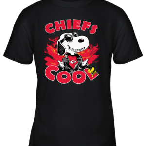 Kansas City Chiefs Snoopy Joe Cool We’re Awesome Youth T-Shirt –