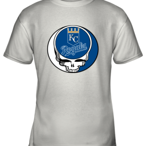 Kansas City Royals The Grateful Dead Baseball MLB Mashup Youth T-Shirt –