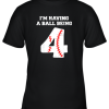 Kids 4 Year Old Baseball Birthday Shirt 4th Birthday Shirt Boys Youth T-Shirt –