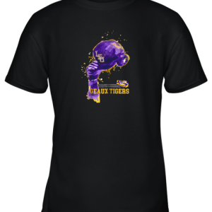 LSU Tigers Rising Baseball Hat Shirt Apparel Youth T-Shirt –