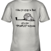 Lazy Cat I Like To Stay In Bad It’s Peopley Outside Youth T-Shirt –