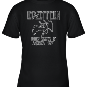 Led Zeppelin 1977 Tour Unisex Crewneck Youth T-Shirt –