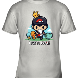 Let’s Go Chibi Starter Pokemon Youth T-Shirt –