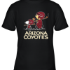 Let’s Play Arizona Coyotes Ice Hockey Snoopy NHL Youth T-Shirt –