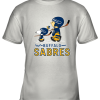 Let’s Play Buffalo Sabres Ice Hockey Snoopy NHL Youth T-Shirt –