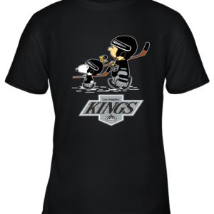 Let’s Play Los Angeles Kings Ice Hockey Snoopy NHL Youth T-Shirt –