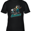 Let’s Play San Jose Sharks Ice Hockey Snoopy NHL Youth T-Shirt –
