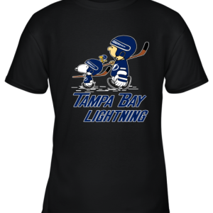 Let’s Play Tampa Bay lightning Ice Hockey Snoopy NHL Youth T-Shirt –