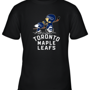 Let’s Play Toronto Maples Leafs Ice Hockey Snoopy NHL Youth T-Shirt –