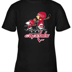 Let’s Play Washington Capitals Ice Hockey Snoopy NHL Youth T-Shirt –