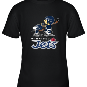 Let’s Play Winnipeg Jets Ice Hockey Snoopy NHL Youth T-Shirt –