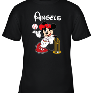 Los Angeles Angels Mickey Taking The Trophy Mlb 2019 Youth T-Shirt –