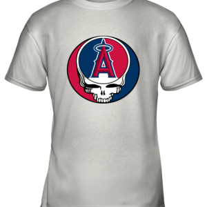 Los Angeles Angels The Grateful Dead Baseball Mlb Mashup Youth T Shirt 1