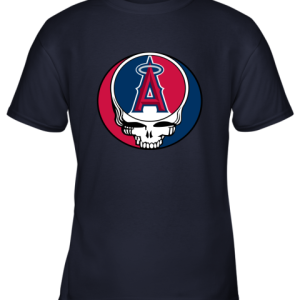 Los Angeles Angels The Grateful Dead Baseball Mlb Mashup Youth T-Shirt - 1 Los Angeles Angels The Grateful Dead Baseball Mlb Mashup Youth T Shirt 10
