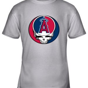 Los Angeles Angels The Grateful Dead Baseball Mlb Mashup Youth T-Shirt - 2 Los Angeles Angels The Grateful Dead Baseball Mlb Mashup Youth T Shirt 11