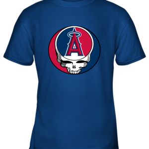 Los Angeles Angels The Grateful Dead Baseball Mlb Mashup Youth T-Shirt - 5 Los Angeles Angels The Grateful Dead Baseball Mlb Mashup Youth T Shirt 3