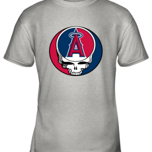 Los Angeles Angels The Grateful Dead Baseball Mlb Mashup Youth T-Shirt - 9 Los Angeles Angels The Grateful Dead Baseball Mlb Mashup Youth T Shirt 7