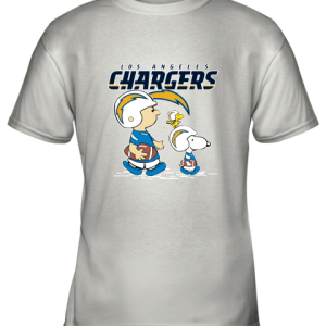 Los Angeles Chargers Let’s Play Football Together Snoopy NFL Youth T-Shirt –