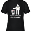 Los Angeles Chargers Put Trash In Its Place Funny NFL Youth T-Shirt –
