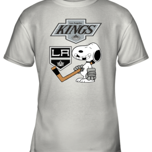 Los Angeles Kings Ice Hockey Broken Teeth Snoopy NHL Youth T-Shirt –